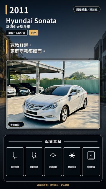 2011 Hyundai Sonata 實車封面