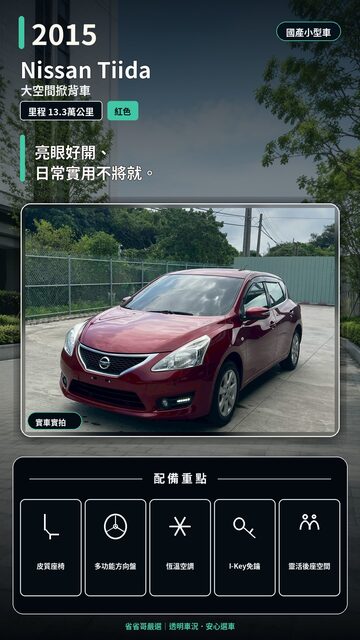 2015 Nissan Tiida 實車封面